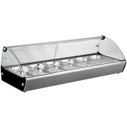 Vitrina Térmica GN1/3 |  Acero Cristal| Buffet| Hostelería