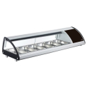 Vitrina Refrigerada 6xGN1/3 | Lacor 69606 | Cristal y Acero Inoxidable