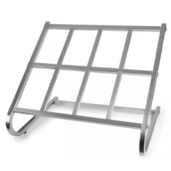 Soporte Cubetas GN Doble | Lacor 66246 | Acero Inoxidable 18/10|Buffet