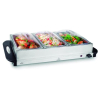 Calentador Buffet 3 x GN 1/3 | Lacor 69445 | 300W Acero Inoxidable