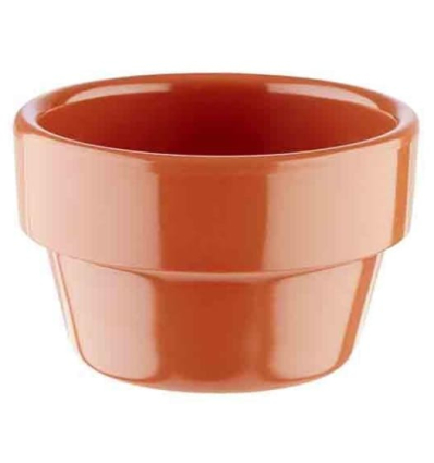 Mini Bol Cuenco para Dip "Flower Pot" | Melamina Terracota |Set de 6