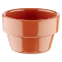 Mini Bol Cuenco para Dip "Flower Pot" | Melamina Terracota |Set de 6