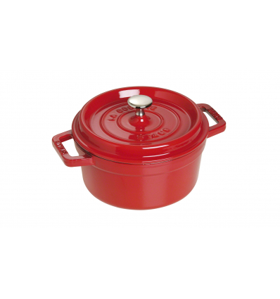 LOS GEMELOS STAUB 40509-814-0 Cocotte STAUB redonda cereza de hierro colado . Diametro: 18cm