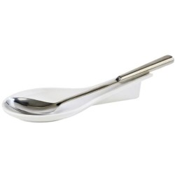 Reposa Cuchara "Spoon" Melamina Blanca 26x10,5 cm | APS 83801