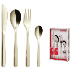 Set de Cubiertos 24 Piezas Barcelona Champagne | Comas