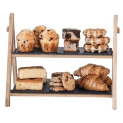 Expositor Rectangular Pizarra | Lacor 61233 | Dos Alturas|Buffet