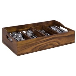 Porta Cubiertos Madera Natural "Acacia" | APS 11952 | Hostelería