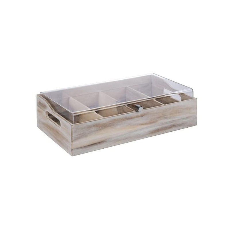 Porta Cubiertos  Tapa "Vintage" Madera Blanca | APS 11948 | Hostelería