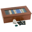 Caja para Té de Madera con Ventana Transparente | APS 11574