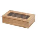 Caja para Té de Madera con 4 Compartimentos | APS 11574