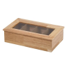 Caja para Té de Madera con 4 Compartimentos | APS 11574