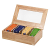 Caja para Té de Madera con 4 Compartimentos | APS 11574