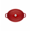 LOS GEMELOS STAUB 40509-830-0 Cocotte STAUB oval cereza de hierro colado . Diametro: 23cm