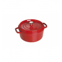 LOS GEMELOS STAUB 40509-835-0 Cocotte STAUB redonda cereza de hierro colado . Diametro: 24cm