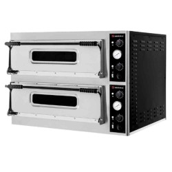 Horno para Pizza PO-6+6 | 12 pizzas | 2 cámaras | Sammic 5120165 | 
