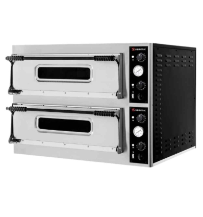 Horno para Pizza PO-4+4 | 8 pizzas Ø 32 cm | 2 cámaras | Sammic 5120155