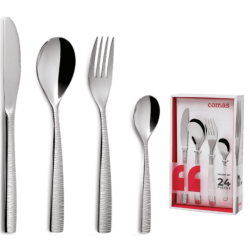  Set de Cubiertos 24 Piezas Barcelona Martelé | Comas