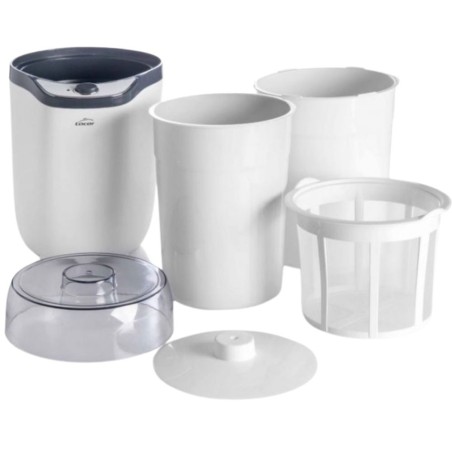 Yogurtera White 1 L | Con Filtro | Lacor 69246