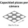 Horno Napolitano PizzaGroup 550 | 9 Pizzas Ø33 cm | Modelo 5509C | Profesional