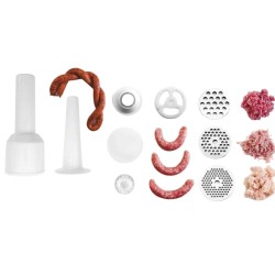 Picadora Carne STRONG 800 W | Embutidos, Kibbe, 1 kg/min | Lacor 69068