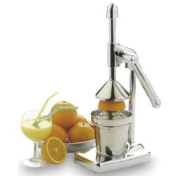 Exprimidor de Zumos con Palanca Lacor | 395 ml | Acero Cromado | 63914
