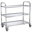 Carro de Servicio 3 Estantes | Acero Inox | 96 cm Alto