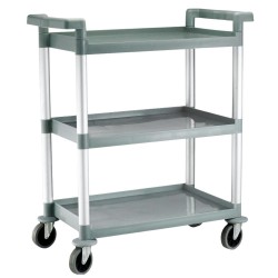 Carro Servicio Polipropileno 3 Estantes | 90 cm Alto | Alium Pro