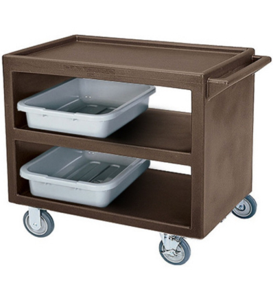 Carro de Servicio 82 cm Alto | 3 Niveles | Marrón Oscuro Cambro