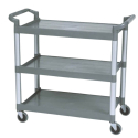 Carro de Servicio 96 cm Alto | 3 Niveles | 120 kg Máx | Polipropileno y Aluminio