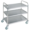Carro de Servicio 91 cm Alto | 3 Niveles | Acero Inox | APS 11979