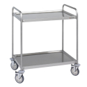 Carro de Servicio | 93.2 cm Alto | 2 Estantes | Acero Inox| 90x50 cm