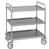 Carro de Servicio | 93.2 cm Alto | 3 Estantes | Acero Inox | 100x60 cm