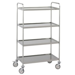 Carro Servicio | 4 Estantes | Acero Inox | Hostelería |Sammic 5860410 