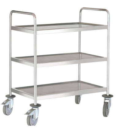 Carro Servicio | 3 Estantes | Acero Inox | 100x60 cm | Pujadas P80290