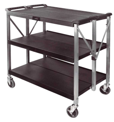 Carro Servicio Plegable | 3 Estantes | Acero Inox | 93x51 cm | Lacor 66247