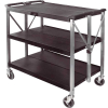 Carro Servicio Plegable | 3 Estantes | Acero Inox | 93x51 cm | Lacor 66247