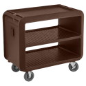Carro Servicio Pro | 3 Estantes | 2 Ruedas Rígidas | Marrón | Cambro SC337-131