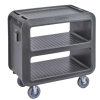 Carro Servicio Pro | 3 Estantes | Ruedas Rígidas | Gris | Cambro SC337-615