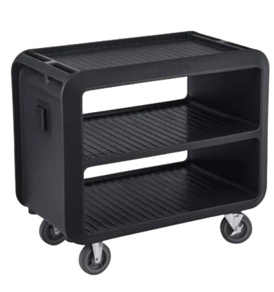 Carro Servicio Pro | 3 Estantes | Negro | Hostelería | Cambro SC337-110