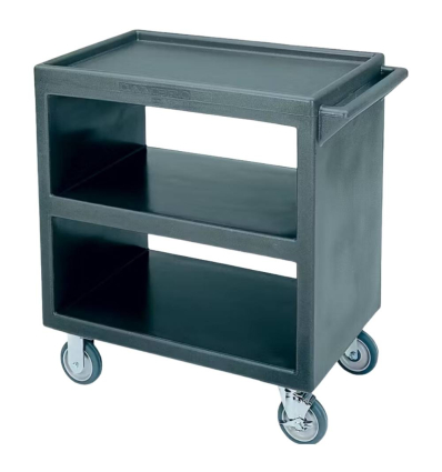 Carro Servicio Robusto | 3 Estantes | Polietileno | Gris | Cambro BC2304S-191