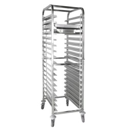 Carro Bandejero GN 1/1 | 18 Baldas | 150 kg | Acero Inoxidable