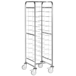 Carro Bandeja Fast Food | 12 Guías | Acero Inoxidable | PUJADAS P80950