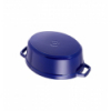 LOS GEMELOS STAUB 40510-288-0 Cocotte STAUB oval azul oscuro de hierro colado . Diametro: 29cm