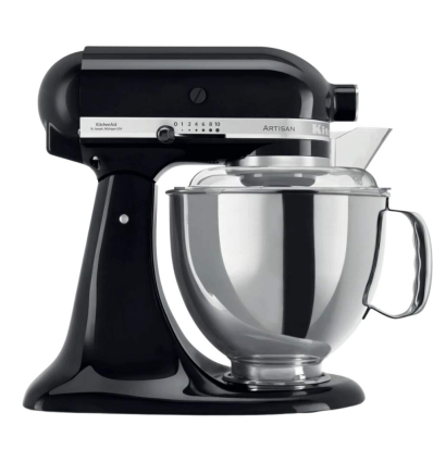 KITCHDEN AID RIVER 5KSM125EOB ROBOT DE COCINA ARTISAN NEGRO 4,8 L. 275 W. 4 ACCE