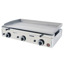 Plancha de Gas | 783x395 mm | 8250 W | 3 Quemadores | SPG-801
