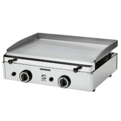 Plancha de Gas | 583x395 mm | 5500 W | 2 Quemadores | SPG-601