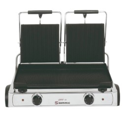 Plancha Snack Eléctrica | Doble Acanalada | 550x245 | 3600 W | GRD-10