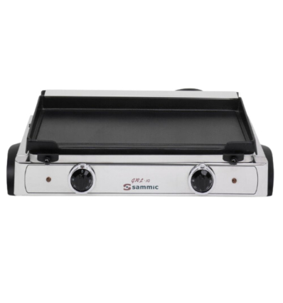 Plancha Snack Eléctrica | Lisa Doble | 550x245 mm | 2100 W | GRL-10