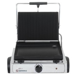 Plancha Snack Eléctrica | Acanalada Media | 365x245  | 3000 W | GRM-6