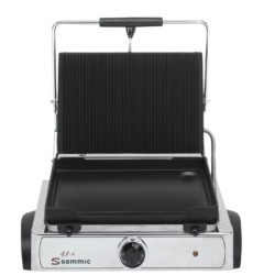 Plancha Snack Eléctrica | Mixta Media | 365x225 mm | 3000 W | GL-6